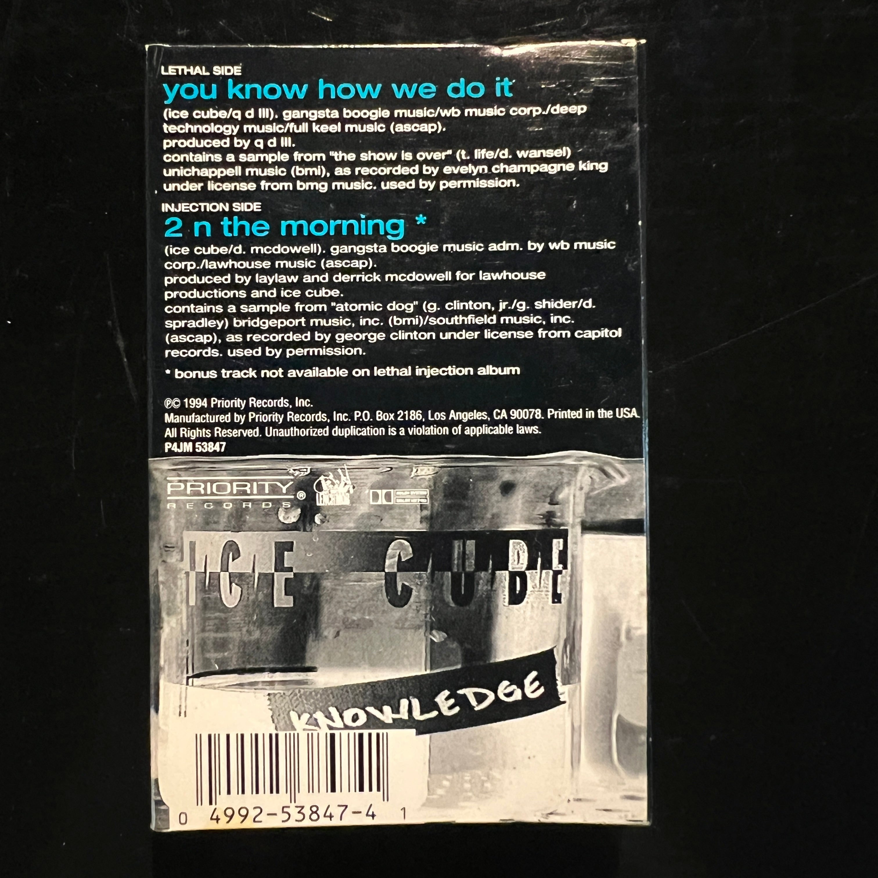 Ice Cube - You Know How We Do It (Cassette Single, 1994) – R&G