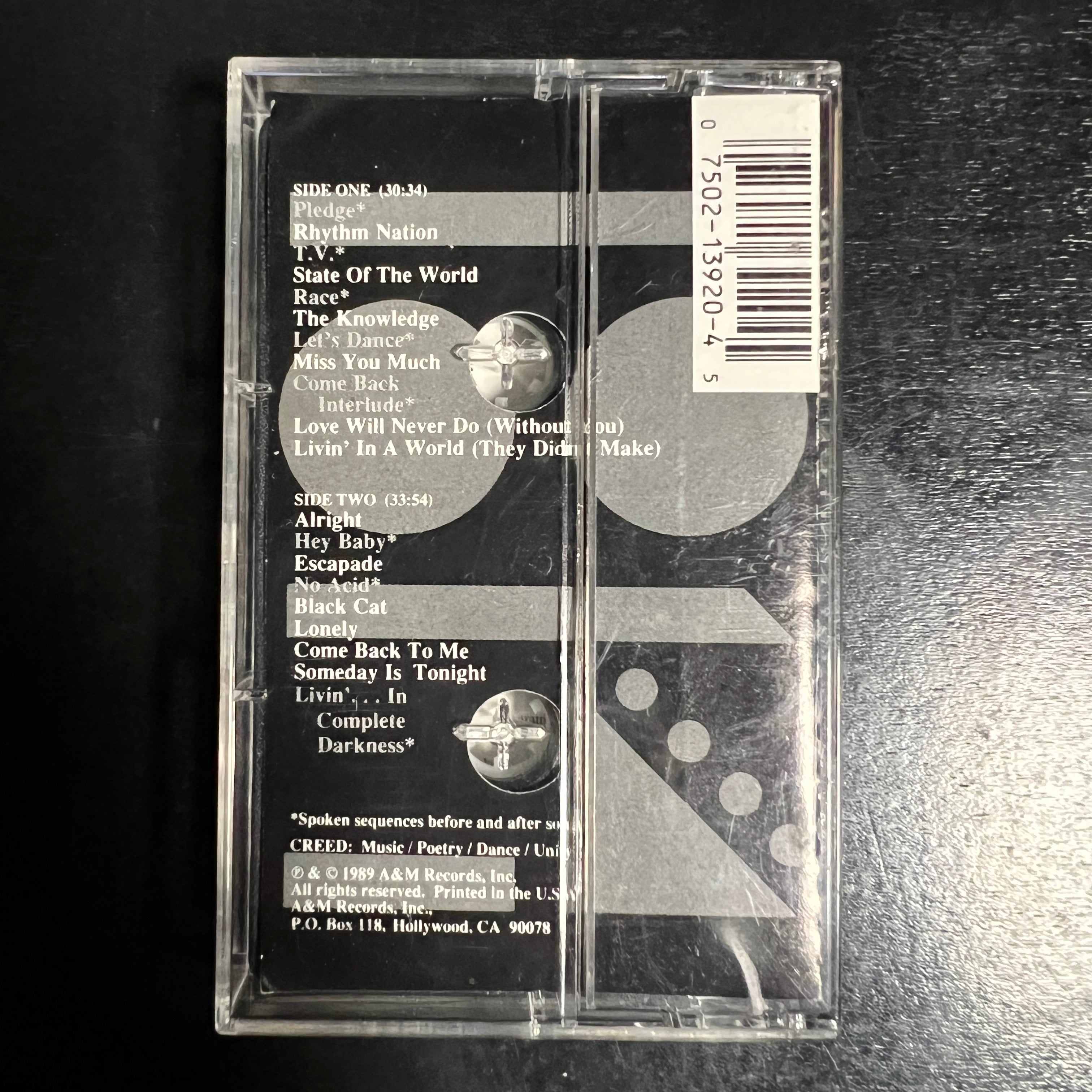 Janet Jackson - Janet Jackson's Rhythm Nation 1814 (Cassette, 1989