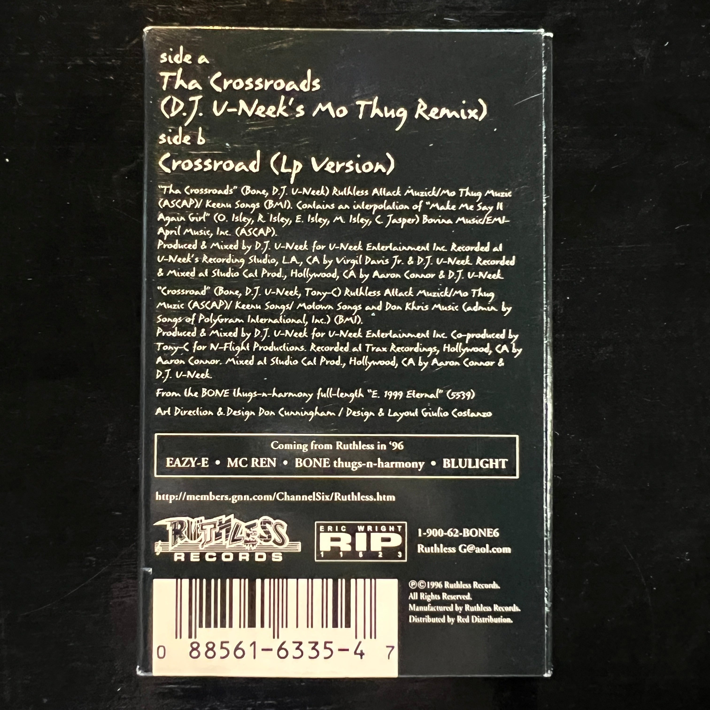 Bone Thugs N Harmony - Tha Crossroads (Cassette, Single, 1996)